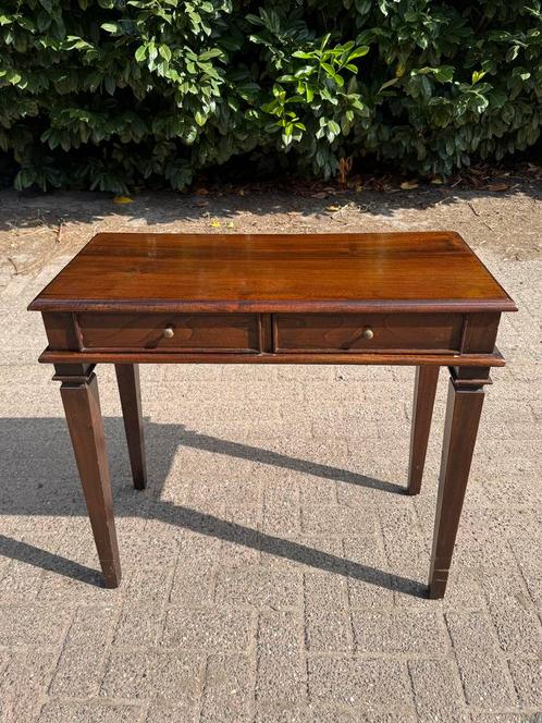 Koloniale Sidetable, Wandtafel, Halkastje, Teak Hout, Huis en Inrichting, Tafels | Sidetables, Gebruikt, 25 tot 50 cm, 50 tot 100 cm