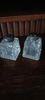 Klein kristallen peper en zout stel, Ophalen of Verzenden, Gebruikt