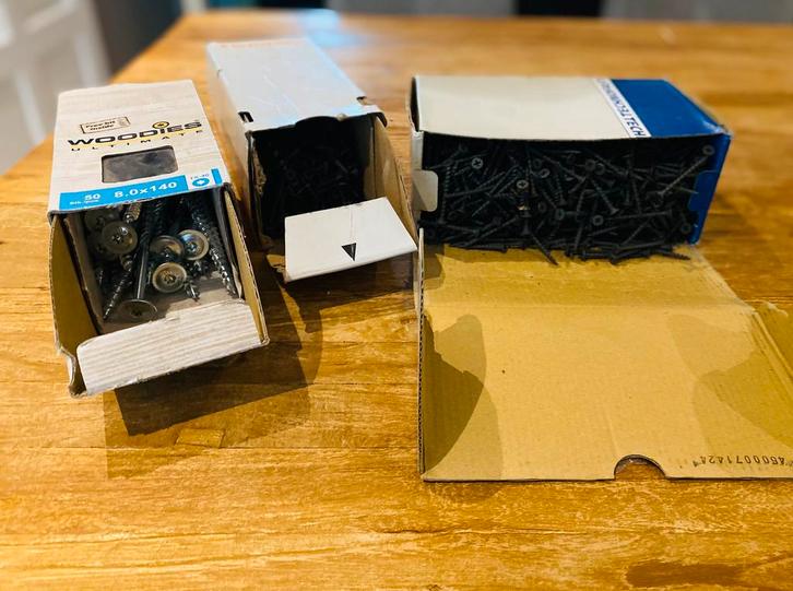 Groot aanbod schroeven WOODIES DRESSELHAUS ENZ, Doe-het-zelf en Verbouw, IJzerwaren en Bevestigingsmiddelen, Nieuw, Schroeven