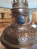 Antieke koperen olielamp / hanglamp – Louis XV stijl – Matad, Antiek en Kunst, Antiek | Lampen, Ophalen of Verzenden