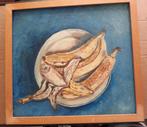 Stilleven met bananen olieverf schilderij, Antiek en Kunst, Verzenden