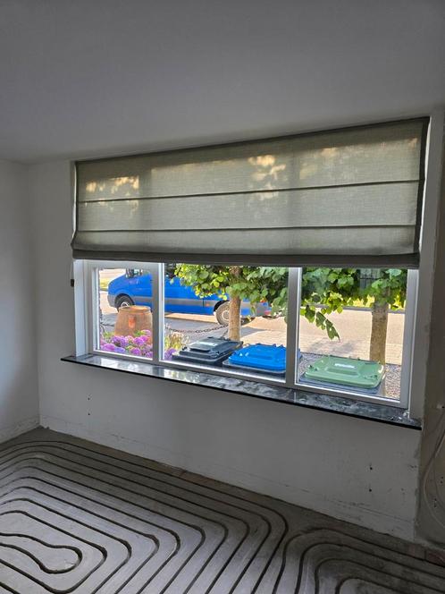 Rolgordijn antraciet/ grijs, Huis en Inrichting, Stoffering | Gordijnen en Lamellen, Zo goed als nieuw, 100 tot 150 cm, 200 cm of meer