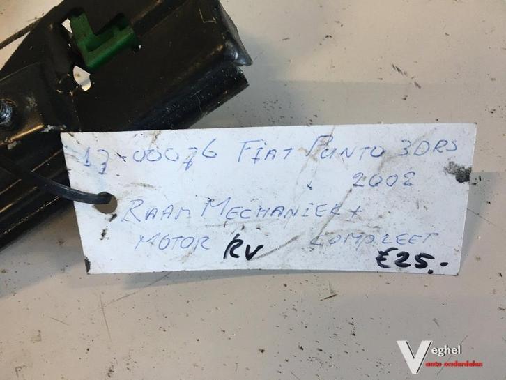Fiat Punto 3drs 2002 Elektr raammechanisme Rechtsvoor, Auto-onderdelen, Ruiten en Toebehoren, Gebruikt, Ophalen of Verzenden