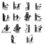 Matrix fitness 17 apparaten, Sport en Fitness, Fitnessmaterialen, Ophalen, Gebruikt, Benen, Overige typen