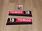 Stickerset Tomos 18 pk buitenboordmotor T18 stickers kap, Nieuw, Ophalen of Verzenden