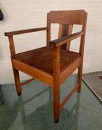 Fauteuil Art Deco Amsterdam School eiken en Ebony' hout, Huis en Inrichting, Fauteuils, Ophalen of Verzenden
