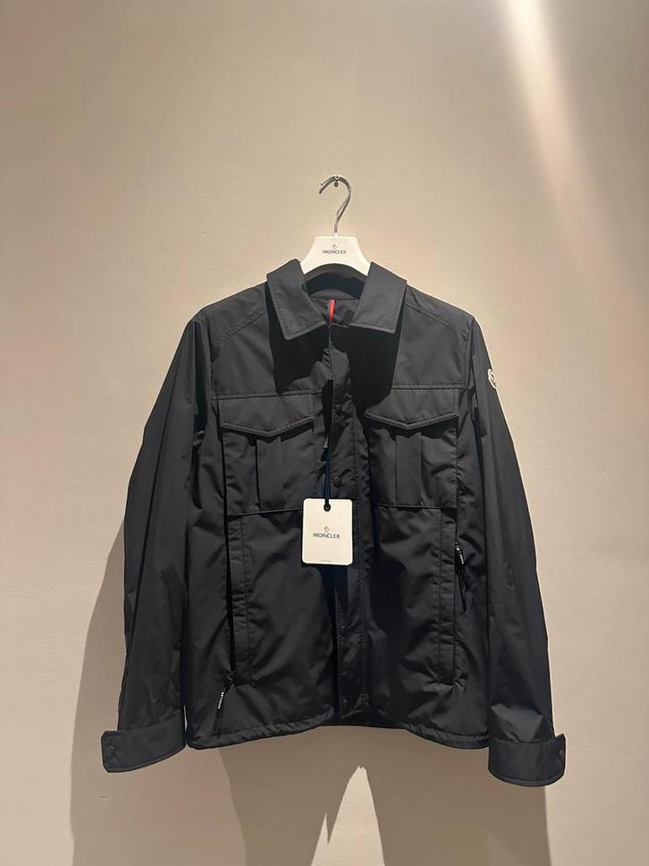 Moncler Frema Overshirt size 4, Kleding | Heren, Jassen | Zomer, Nieuw, Maat 52/54 (L), Zwart, Ophalen