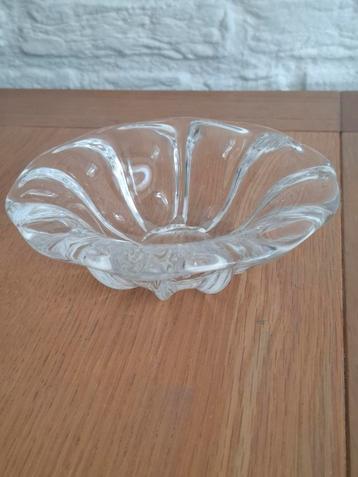 Vintage, Val Saint Lambert schaal / asbak. Kristal. H5. Ø16 beschikbaar voor biedingen