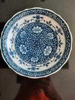 Blauw-Wit Porseleinen Schoteltje met Bloemmotief, Ophalen of Verzenden