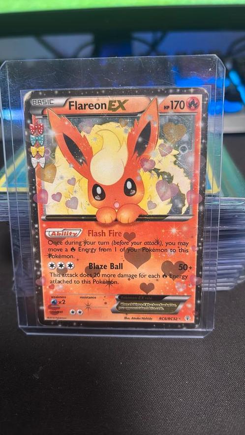 Flareon EX #RC6 Generations, Hobby en Vrije tijd, Verzamelkaartspellen | Pokémon, Zo goed als nieuw, Losse kaart, Ophalen of Verzenden