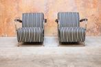 ZGANieuw twee zwart witte Leolux Scylla design fauteuils, Huis en Inrichting, Fauteuils, Metaal, Leolux, Leolux, Design