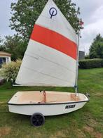 Optimist kinderzeilboot, Watersport en Boten, Open zeilboten, Ophalen, Geen motor, Gebruikt, Optimist