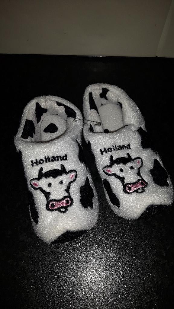 nieuw koeien klompen sloffen (binnenzool maat 13.5 a 14 cm), Ophalen of Verzenden, Nieuw, Jongetje of Meisje, Slofjes