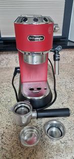 DeLonghi Dedica Espresso Apparaat - Rood, Witgoed en Apparatuur, Koffiezetapparaten, Espresso apparaat, Gemalen koffie, Ophalen of Verzenden