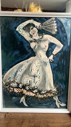 Marc Chagall de danseres schilderij, Ophalen of Verzenden