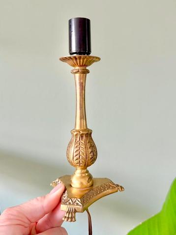 Vintage messing lampenvoet lamp tafellamp beschikbaar voor biedingen