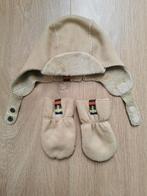 H&M muts + wanten beige maat 68 | 4-6 maanden, H&M, Ophalen of Verzenden, Zo goed als nieuw, Maat 68