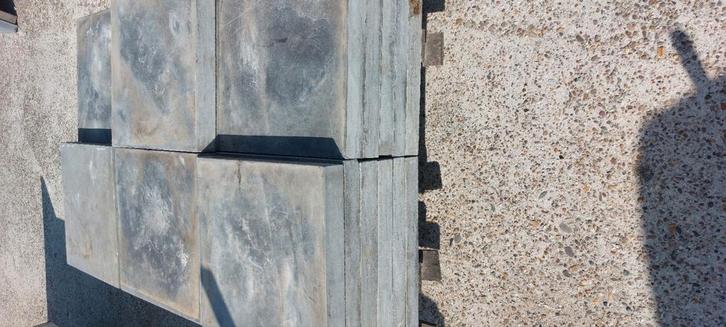 Chinees hardsteen, 345 stuks, 40x40x5 cm! Ruim 56 m2, Tuin en Terras, Tegels en Klinkers, Gebruikt, Terrastegels, Natuursteen