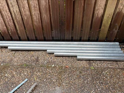 Regenpijpen zink, nieuw! Wel, Doe-het-zelf en Verbouw, Buizen en Afvoer, Nieuw, Zink, Minder dan 2 meter, 80 mm of meer, Ophalen