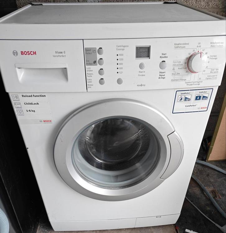Bosch Wasmachine, 6kg, 1600 toeren, A (gratis bezorging), Witgoed en Apparatuur, Wasmachines, Gebruikt, Voorlader, 6 tot 8 kg
