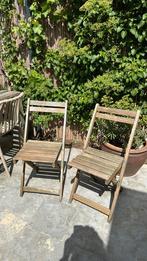 Twee mooi houten opklapbare tuinstoelen ikea, Ophalen, Zo goed als nieuw, Hout