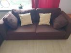 Gratis bruine 2+3 bankstel, Ophalen, Gebruikt, 75 tot 100 cm, Rechte bank