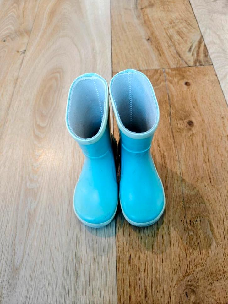 Bergstein regenlaarsjes maat 22 - zeegroen/blauw, Kinderen en Baby's, Babykleding | Schoentjes en Sokjes, Gebruikt, Jongetje of Meisje