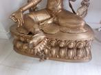 Zeer Grote Antieke Groene Tara – Nepal – Brons – 85 cm, Ophalen of Verzenden