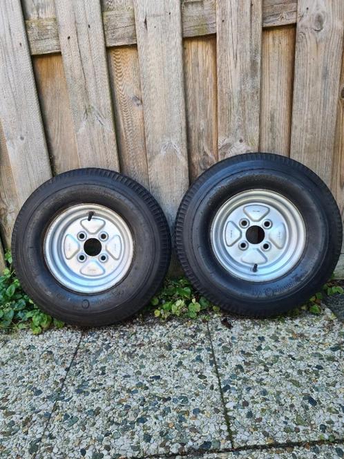 Complete aanhanger wielen 10 inch, Auto diversen, Aanhangwagen-onderdelen, Gebruikt, Ophalen