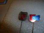 2 x N.C.V. dik & dun. + 1 mooie  speldje., Verzamelen, Speldjes, Pins en Buttons, Ophalen of Verzenden, Zo goed als nieuw, Overige onderwerpen