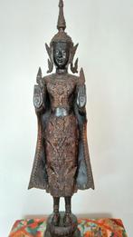Antieke grote bronzen Thaise Rattanakosin Boeddha  74 cm, Huis en Inrichting, Woonaccessoires | Boeddhabeelden, Ophalen, Gebruikt