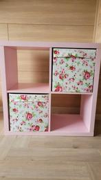 Ikea vakkenkast roze 77x77 cm, Huis en Inrichting, Ophalen, Zo goed als nieuw, Minder dan 150 cm, Minder dan 100 cm