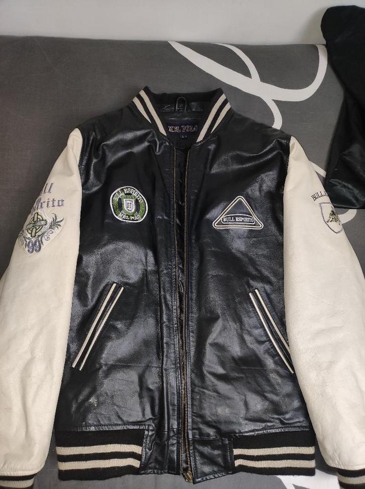 MEL POLO | heren | hooded jack | Collegejack L, Kleding | Heren, Jassen | Winter, Zo goed als nieuw, Maat 52/54 (L), Zwart, Ophalen of Verzenden