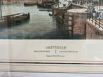 Amsterdam gravures optica prent mooi ingelijst set van 3, Antiek en Kunst, Ophalen of Verzenden