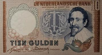 10 Gulden 1953 Hugo de Groot UNC beschikbaar voor biedingen