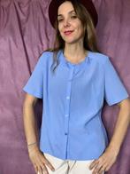 Vintage paarse blouse / shirt - jaren 90 - lila -40/L, Maat 38/40 (M), Paars, Ophalen of Verzenden, Vintage