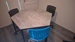 Zeshoekige Tafel / Rondzit - Twee Tafels, Huis en Inrichting, Ophalen, Gebruikt