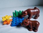 Duplo dierentuin dieren bosdieren bruine beer, Ophalen of Verzenden, Gebruikt, Duplo