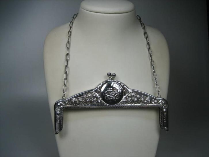 Antieke zeldzame Tasbeugel groot model uit ca.1916, Antiek en Kunst, Antiek | Kleding en Accessoires, Dames, Verzenden