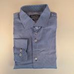 Heren overhemd lange mouw, shirt, Claude Vigo, XL, Blauw, Claude Vigo, Ophalen of Verzenden, Zo goed als nieuw