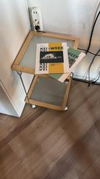 Hyllinge Møbler Denemarken Bijzettafel, Minder dan 55 cm, Gebruikt, Vierkant, Glas