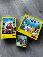 HABA Spellen Trio: Wiebelkoning, Parelparty, Little Fox, Een of twee spelers, Ophalen of Verzenden, Gebruikt, Reisspel