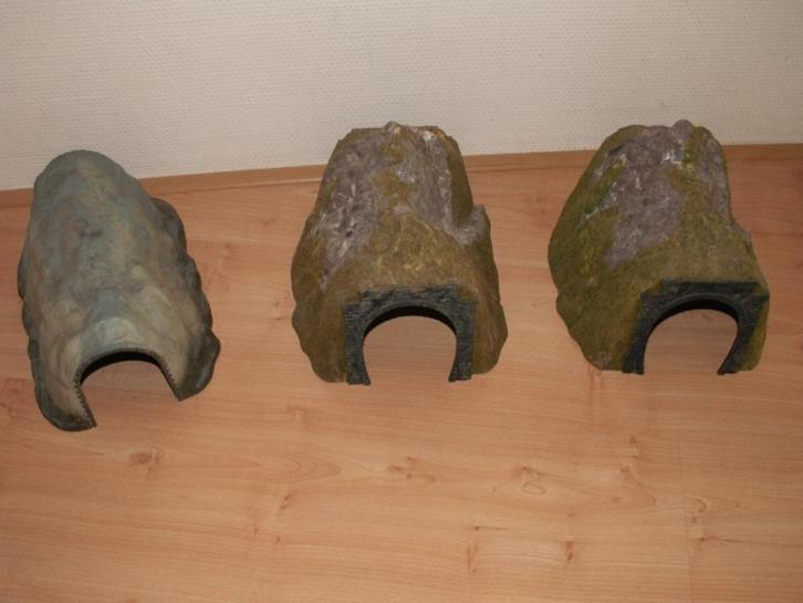 3 modeltrein tunnels H0, Hobby en Vrije tijd, Modeltreinen | H0, Gebruikt, Brug, Tunnel of Gebouw, Gelijkstroom of Wisselstroom