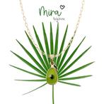 Kettinghanger aan Ketting 46 cm Avocado Groen 1,7 x  0,9 cm, Verzenden, Nieuw, Overige materialen