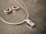 Zinzi sieraden, oorbellen en hanger., Ophalen of Verzenden, Zo goed als nieuw, Zilver, Overige merken
