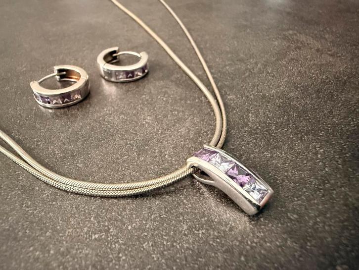 Zinzi sieraden, oorbellen en hanger., Sieraden, Tassen en Uiterlijk, Bedels, Zo goed als nieuw, Overige merken, Zilver, Ophalen of Verzenden