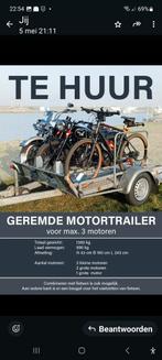 Te huur b rijbewijs motortrailer ,motor aanhanger