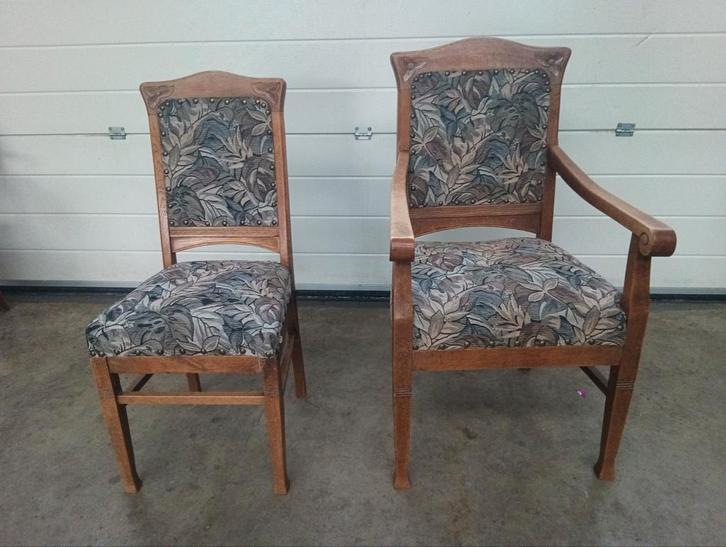 Antieke stoelen set in goede staat, Antiek en Kunst, Antiek | Meubels | Stoelen en Banken, Ophalen of Verzenden