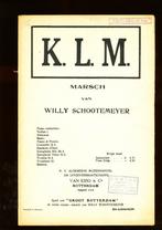 Schootemeyer Sheet Music - K.L.M March van Willy Schootemeye, Muziek en Instrumenten, Bladmuziek, Gebruikt, Ophalen of Verzenden