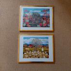 Twee Zweedse vintage prenten van Stina Sunesson,  Tälberg, Antiek en Kunst, Ophalen of Verzenden